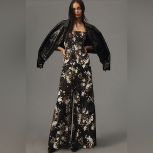 Pilcro SmockedPrinted Jumpsuit